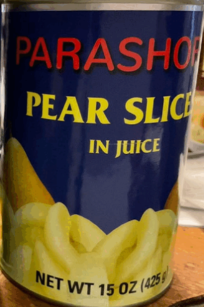 The United States recalls canned pears with excessive heavy metal content